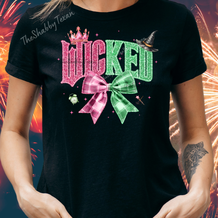 Wicked Sparkle Bow Shirt