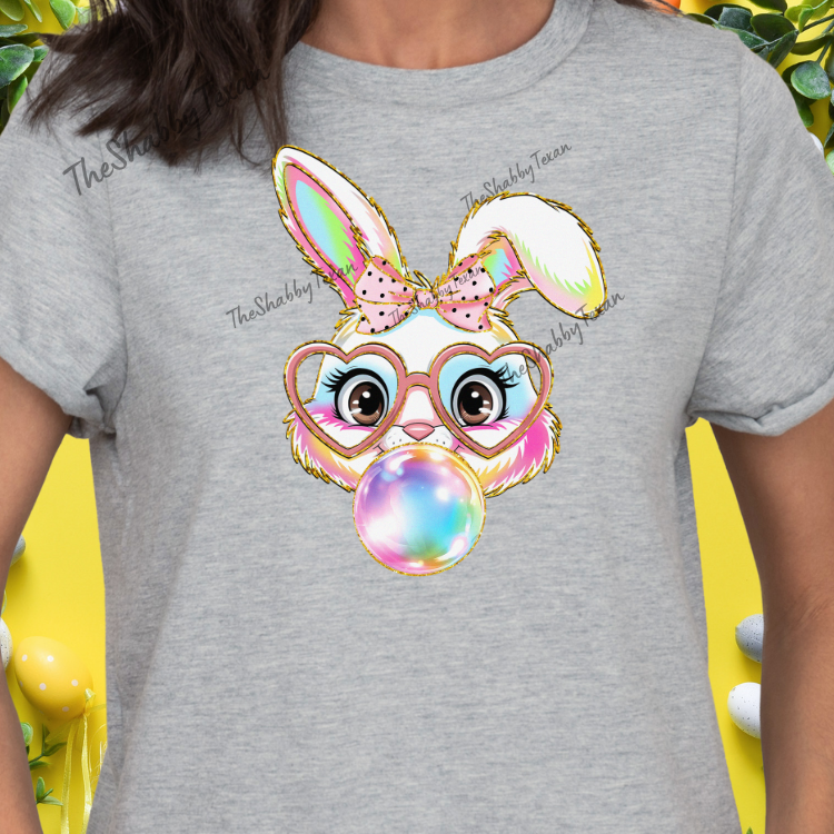 Easter Bubble Bunny Shirts and Transfer