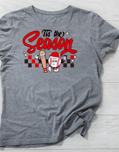 Tis the Season Baseball Shirts