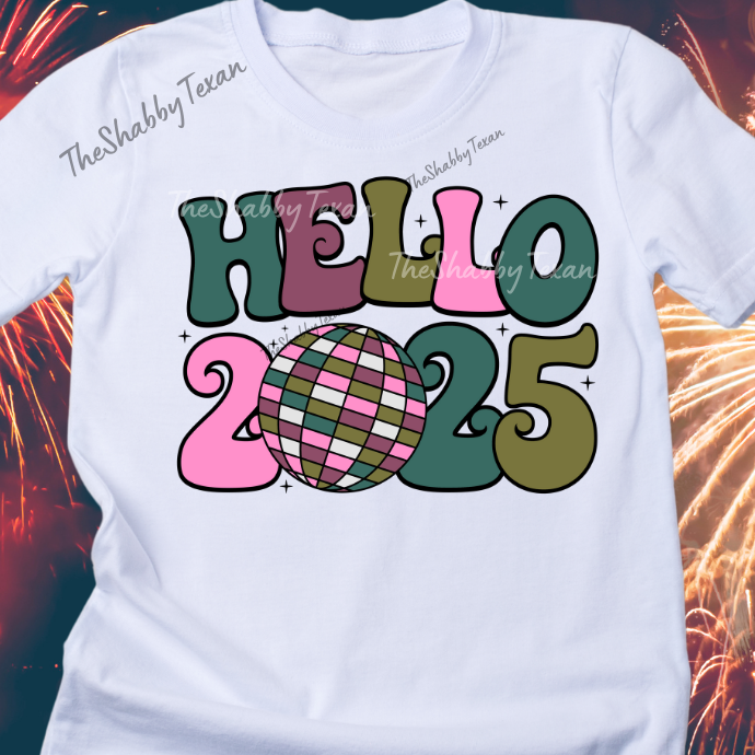 New Years 2025 DTF Shirt Transfers