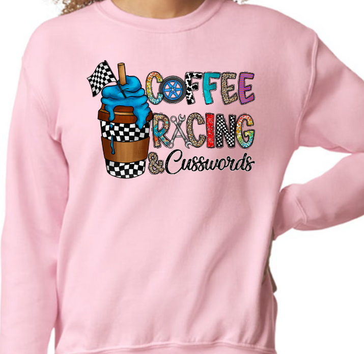 Coffee Racing and Cusswords Shirt