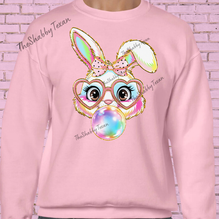 Easter Bubble Bunny Shirts and Transfer