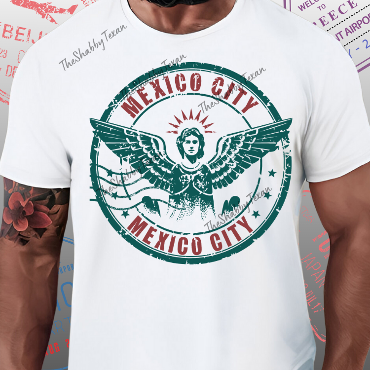 Passport Stamp Style DTF Transfers