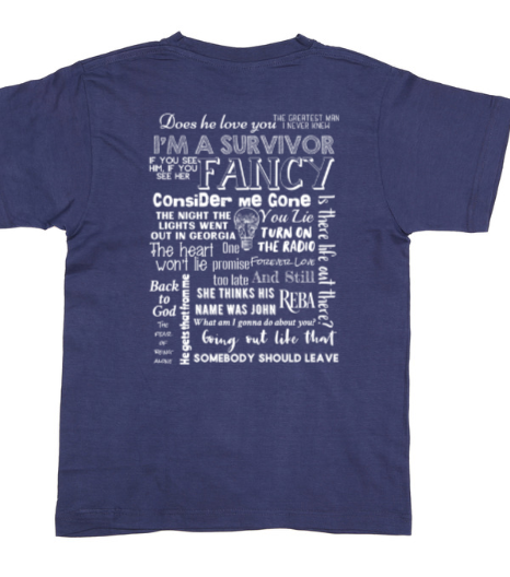 Reba Song List Shirt