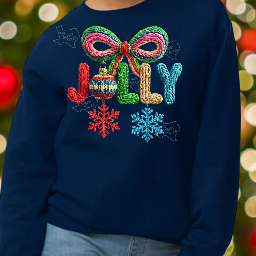 Faux Yarn Christmas Style DTF Transfers