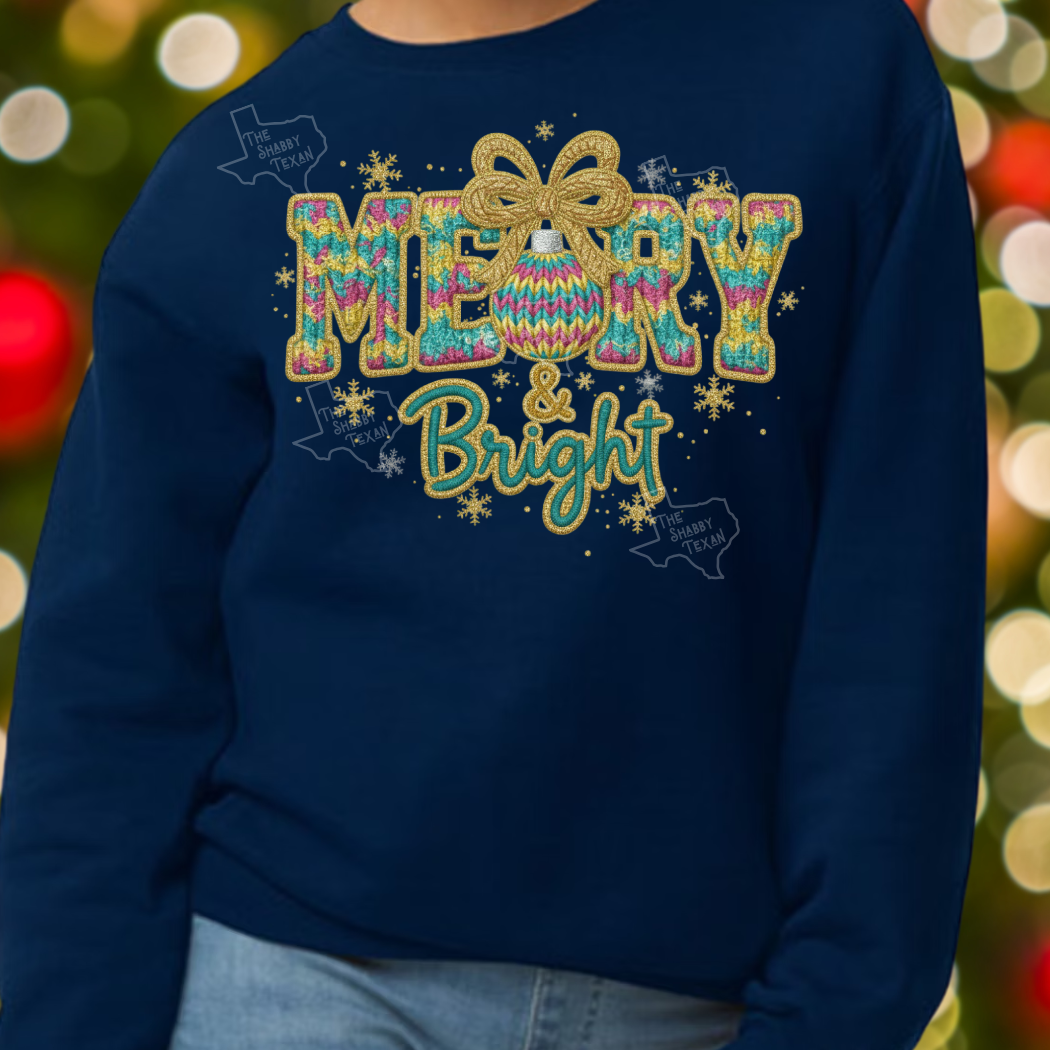 Faux Yarn Christmas Style DTF Transfers