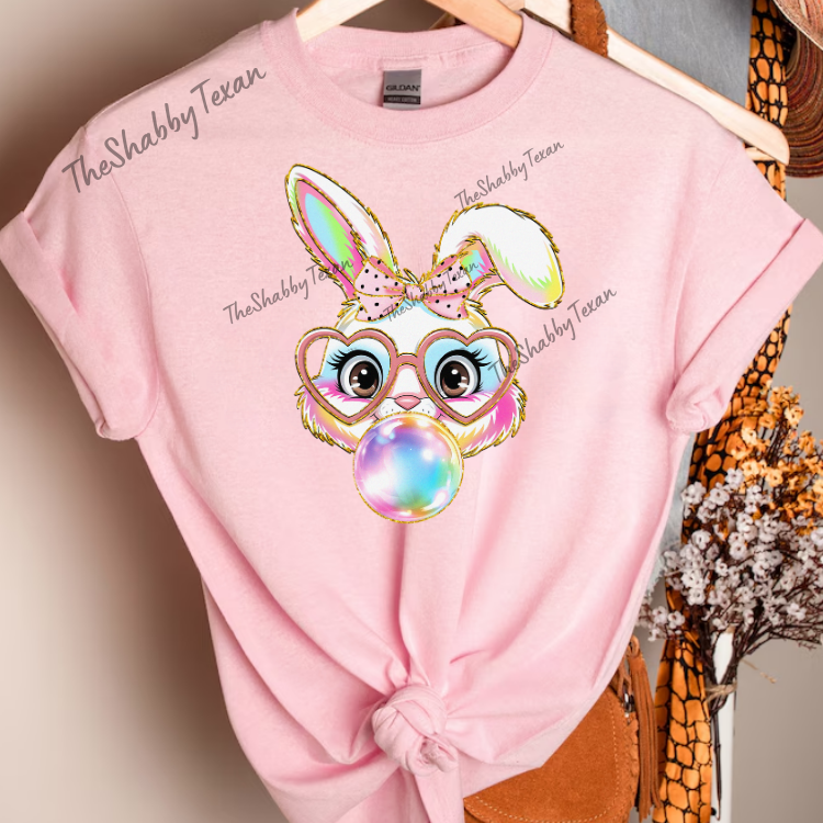 Easter Bubble Bunny Shirts and Transfer