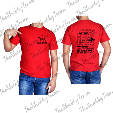 Blake Song List Shirt