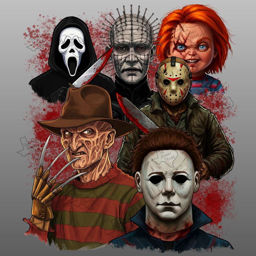 Slasher Style DTF Transfers