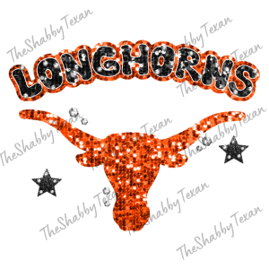 Sparkle LongHorn Fans DTF Shirts and Transfers