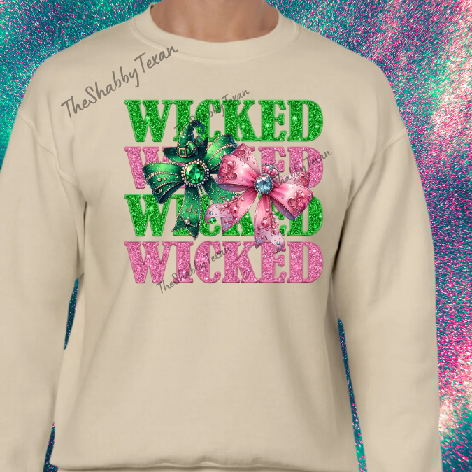 Wicked Sparkle Bow Shirts