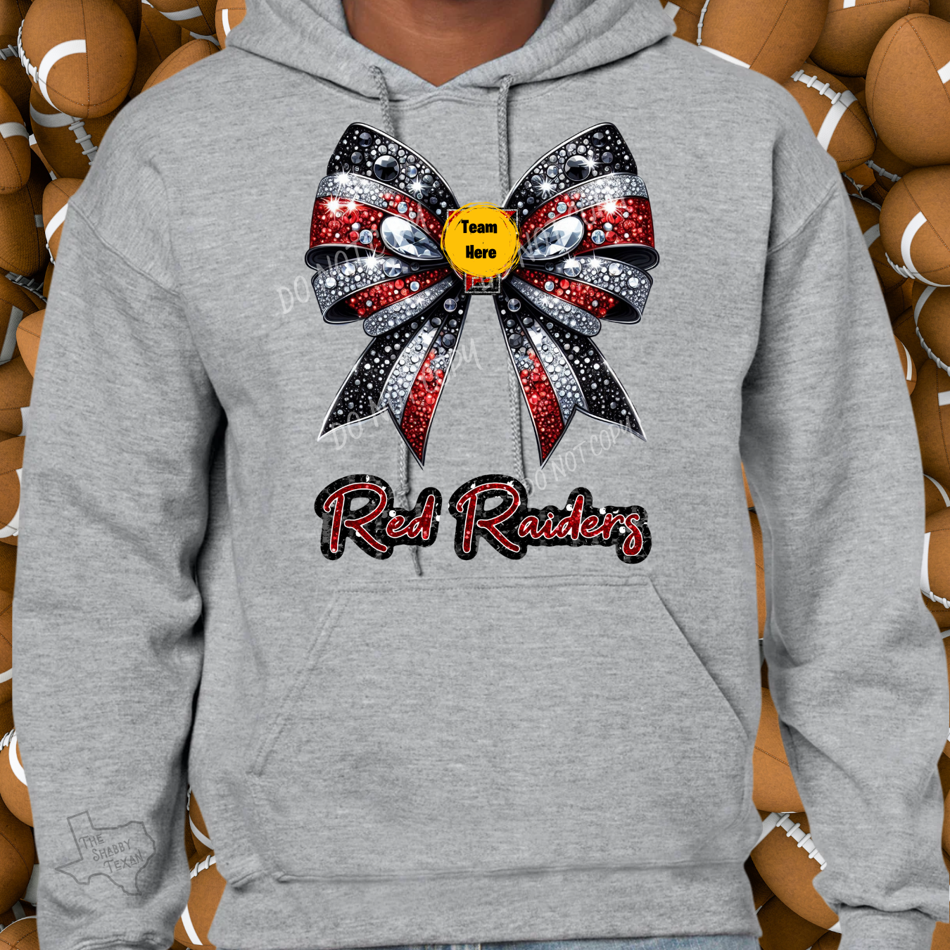 Nationwide Sports Team Sparkle Bow DTF Transfers