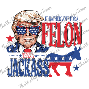 Voting for the Felon Shirt Transfers