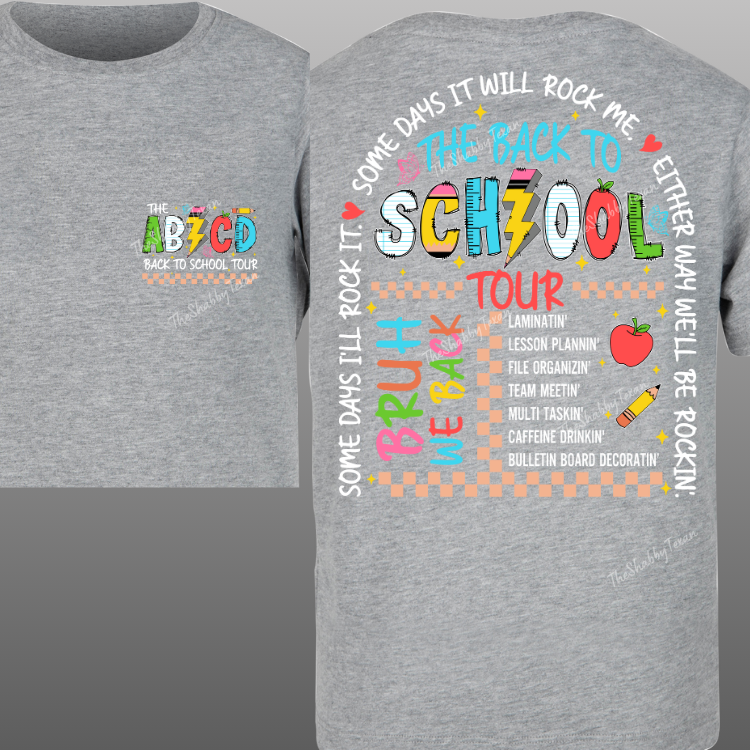 Back to School Tour for Teachers Tshirt