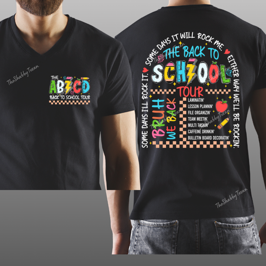 Back to School Tour for Teachers Tshirt