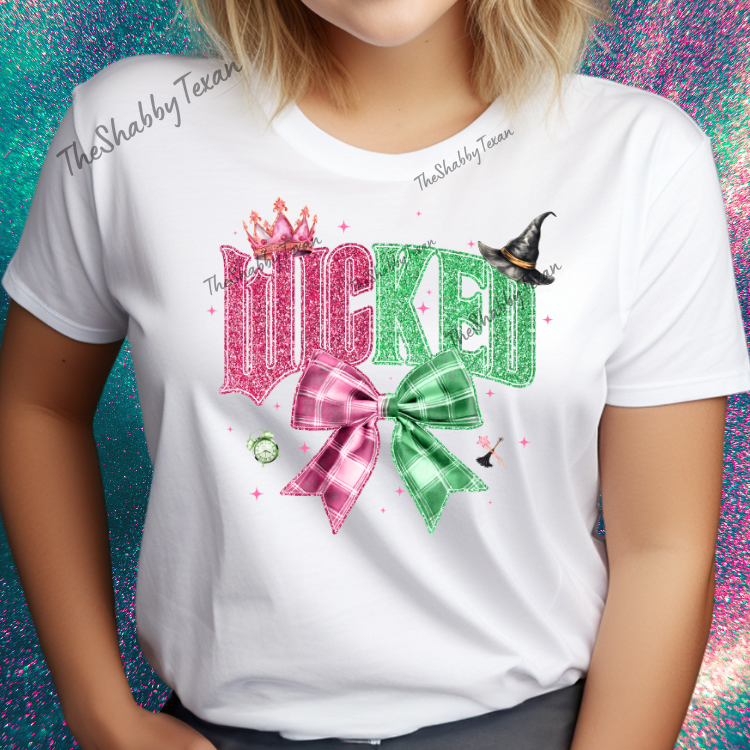 Wicked Sparkle Bow Shirt