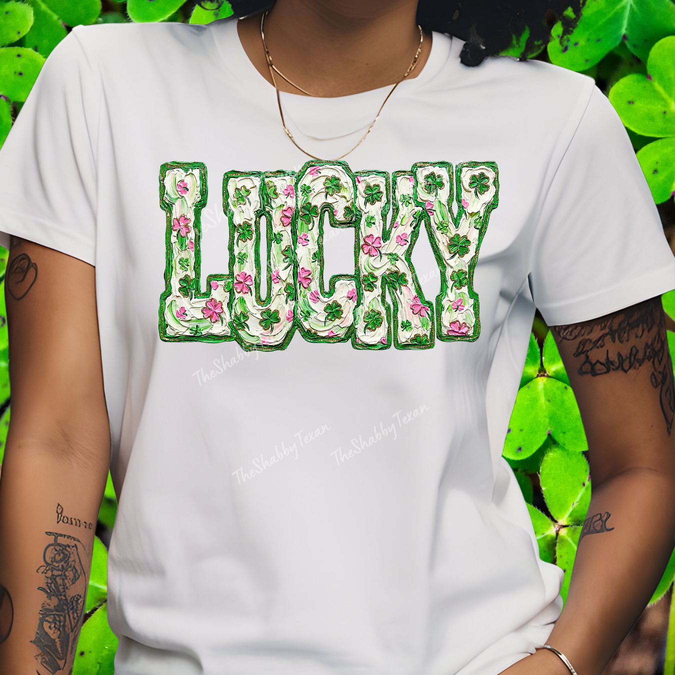 Lucky Brushstroke DTF Transfers
