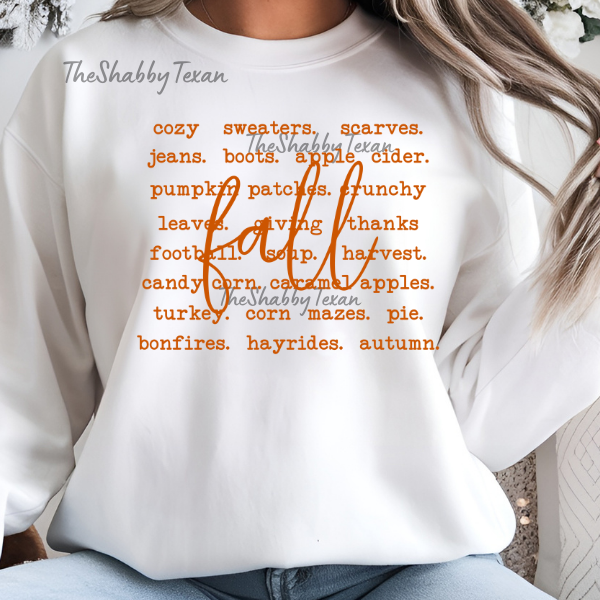 Fall Love Shirt and DTF Transfers