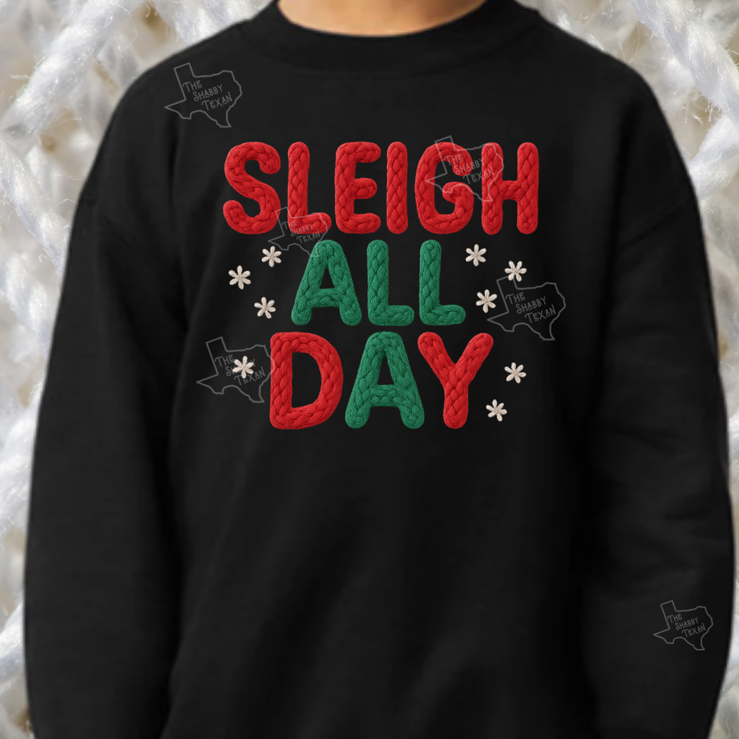 Faux Yarn Christmas Style DTF Transfers