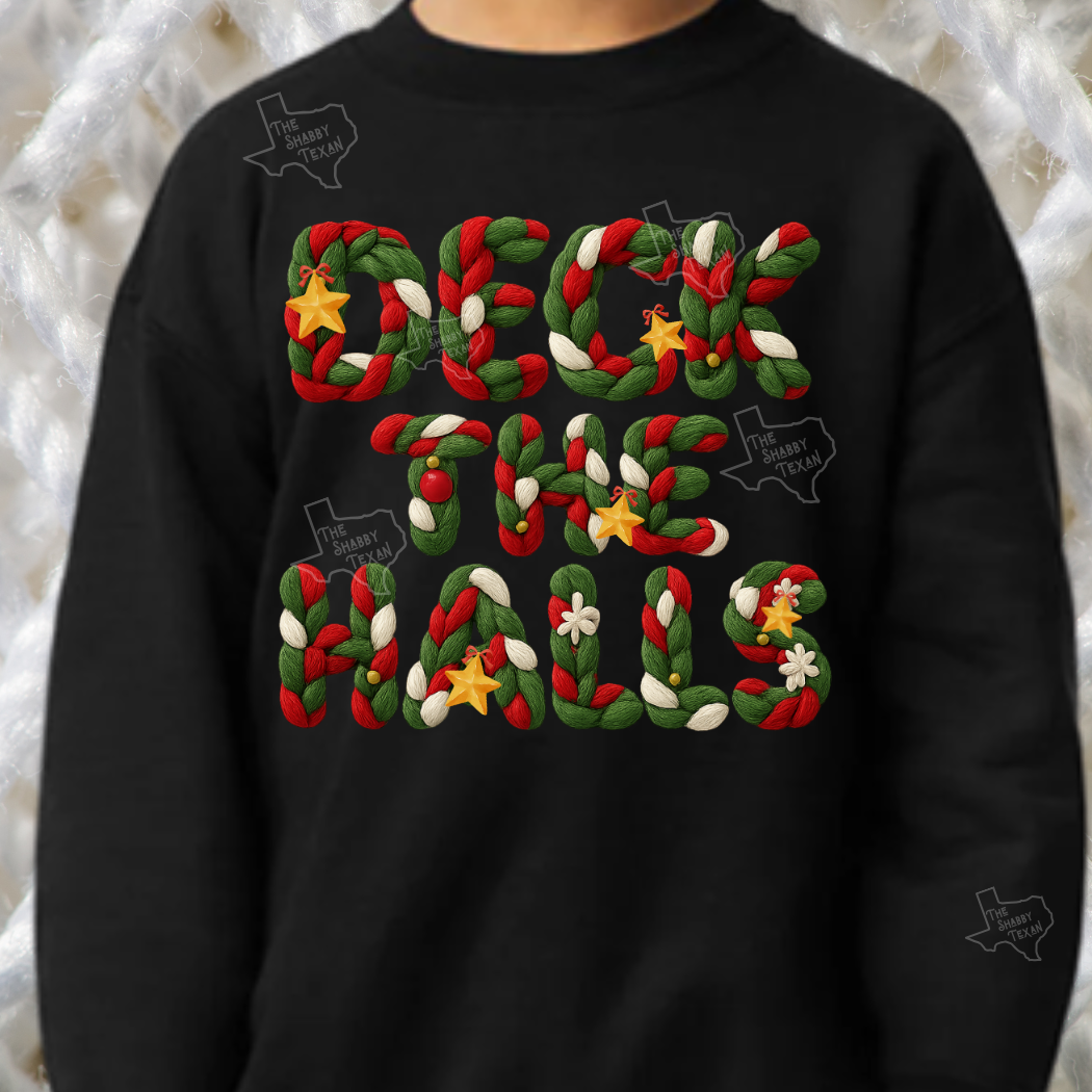 Faux Yarn Christmas Style DTF Transfers