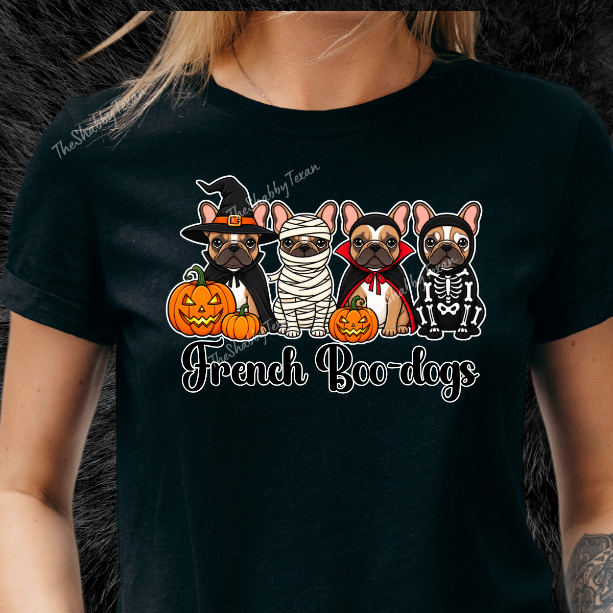 French Boo-Dogs DTF Transfers